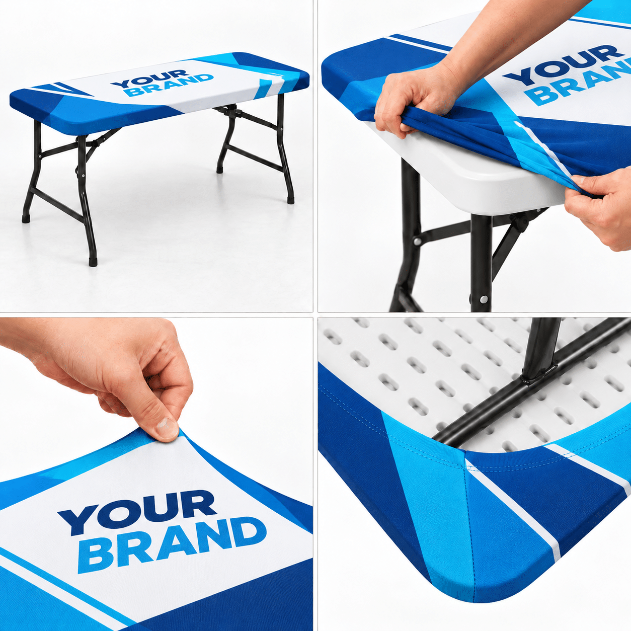 Stretch Table Covers | Plain & Custom Printed